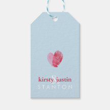 GASTGESCHENK HOCHZEIT GIFT TAG niedlicher Fingerab