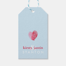 GASTGESCHENK HOCHZEIT GIFT TAG niedlicher Fingerab Geschenkanhänger