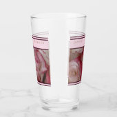 Gastgeschenk Hochzeit Glas Weißrosa Rose Weinakzen (Rechts)