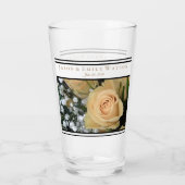 Gastgeschenk Hochzeit Glass Gelb Rosen Schwarze Ak Glas (Rückseite)