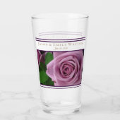 Gastgeschenk Hochzeit Glass Lavender Rose Glas (Rückseite)