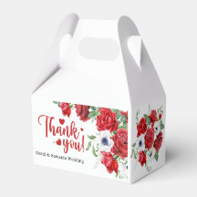 Gastgeschenk Hochzeit "Grün und Rot"