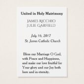 Gastgeschenk Hochzeit Heilige Kartenbrücke Groom M (Rückseite)