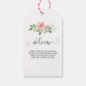 Gastgeschenk Hochzeit | Herzlich willkommen und vi Geschenkanhänger (Rückseite)