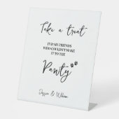 Gastgeschenk Hochzeit | Hochzeit Leckerei für Haus Sockelschild (Vorderseite)