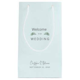 Gastgeschenk Hochzeit Ice Blue Tropical Names & Da Kleine Geschenktüte