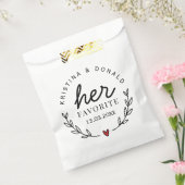 Gastgeschenk Hochzeit ihr Favorit Geschenktütchen (Versiegelt)
