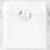 Gastgeschenk Hochzeit Ihre Lieblings-Leckerei Box Runder Aufkleber (Tasche)