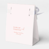 GASTGESCHENK HOCHZEIT IN PINKBLUSTER GESCHENKSCHACHTEL (Rückseite)