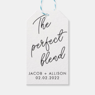 Gastgeschenk Hochzeit-Kaffee-Liebhaber Geschenkanhänger