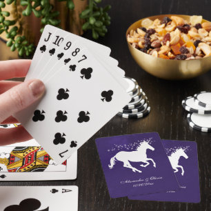 Gastgeschenk Hochzeit-Kartenhalterung für Violet U Spielkarten