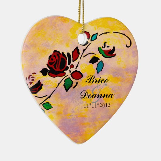 Gastgeschenk Hochzeit Keramikornament (Rechts)