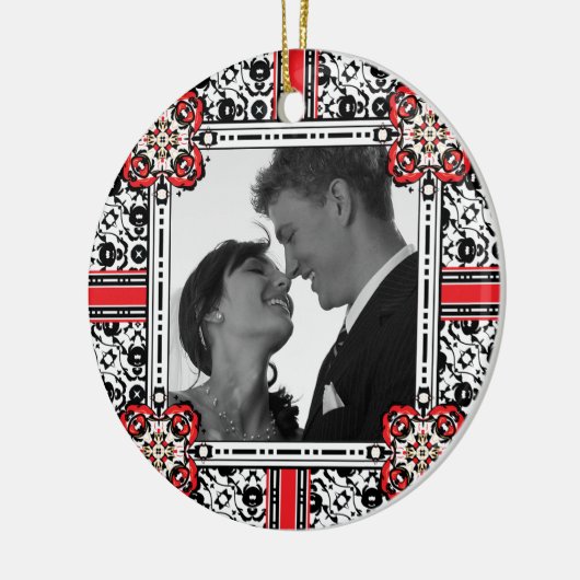 Gastgeschenk Hochzeit, Keramikornament (Links)