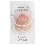 Gastgeschenk Hochzeit Kleine Geschenktasche Pfirsi Kleine Geschenktüte (Rückseite)