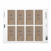 Gastgeschenk Hochzeit Labels für Beach Theme (Vorne)