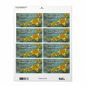Gastgeschenk Hochzeit Labels Vintag - Groß (Vorne)