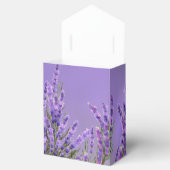 Gastgeschenk Hochzeit "Lavendel Lila Florals" Geschenkschachtel (Geöffnet)