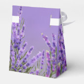 Gastgeschenk Hochzeit "Lavendel Lila Florals" Geschenkschachtel (Rückseite)