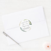 Gastgeschenk Hochzeit Leckerei Bag Jam Jar Sweet B Runder Aufkleber (Umschlag)