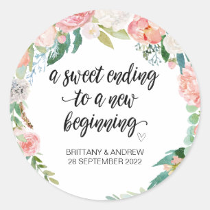 Gastgeschenk Hochzeit Leckerei Beutel Jam Jar Swee Runder Aufkleber