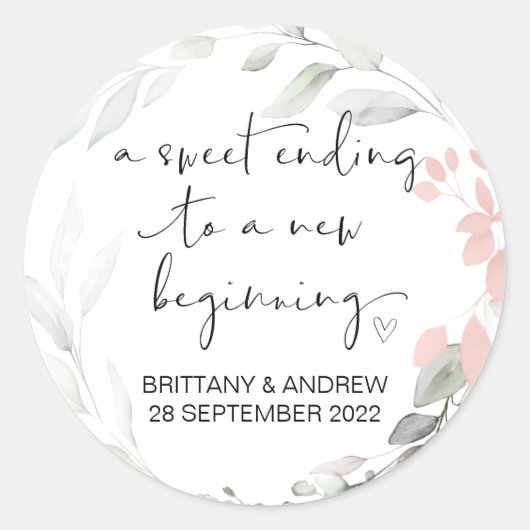 Gastgeschenk Hochzeit Leckerei Beutel Jam Jar Swee Runder Aufkleber (Vorderseite)