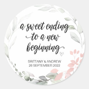 Gastgeschenk Hochzeit Leckerei Beutel Jam Jar Swee Runder Aufkleber