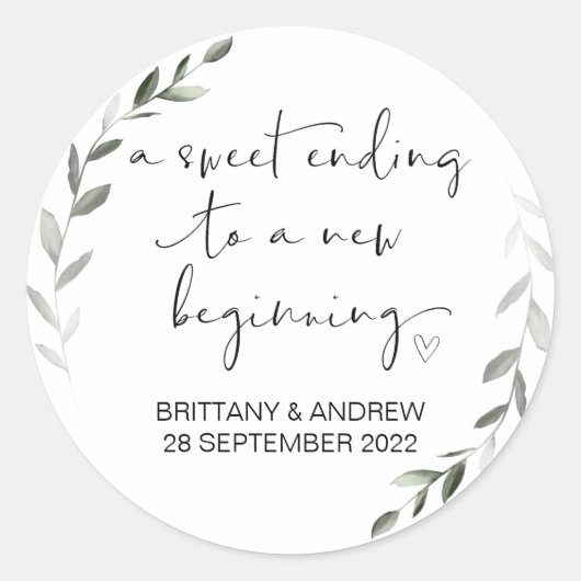 Gastgeschenk Hochzeit Leckerei Beutel Jam Jar Swee Runder Aufkleber (Vorderseite)