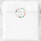 Gastgeschenk Hochzeit Leckerei Beutel Marmelade mi Runder Aufkleber (Tasche)