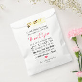 Gastgeschenk Hochzeit Leckerei Danke, Nachricht pi Geschenktütchen (Versiegelt)