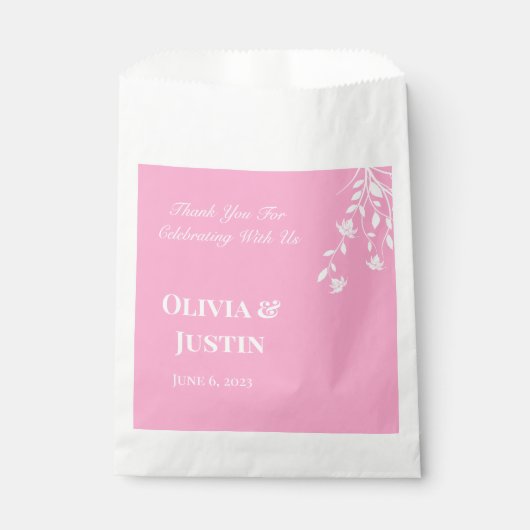 Gastgeschenk Hochzeit Leckerei Geschenktütchen (Vorderseite)