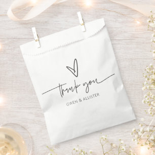 Gastgeschenk Hochzeit Leckerei Tasche Vielen Dank  Geschenktütchen