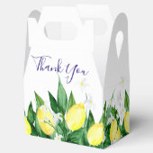 Gastgeschenk Hochzeit Lemon Greenery Blossom Geschenkschachtel (Geöffnet)