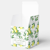 Gastgeschenk Hochzeit Lemon Greenery Blossom Geschenkschachtel (Geöffnet)