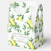 Gastgeschenk Hochzeit Lemon Greenery Blossom Geschenkschachtel (Geöffnet)
