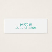 Gastgeschenk Hochzeit Lesezeichen (Vorderseite)