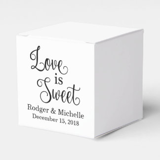 Gastgeschenk Hochzeit - Liebe ist süß Geschenkschachtel