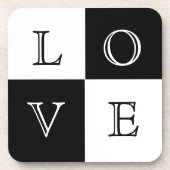 Gastgeschenk Hochzeit Liebe Untersetzer Set (Vorderseite)