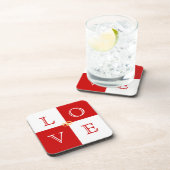 Gastgeschenk Hochzeit Liebe Untersetzer Set (Rechte Seite)