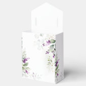Gastgeschenk Hochzeit "lila Greenery Lavender" Geschenkschachtel (Geöffnet)
