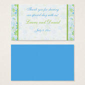 Gastgeschenk Hochzeit "Lime Green" und "Blue Flora (Vorne & Hinten)