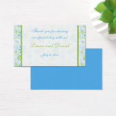 Gastgeschenk Hochzeit "Lime Green" und "Blue Flora (Schreibtisch)