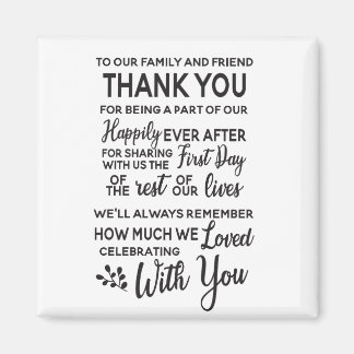 GASTGESCHENK HOCHZEIT MAGNET