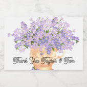 Gastgeschenk Hochzeit-Mini-Flaschen-Etiketten Schaumweinetikett (Einzelnes Label)