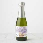 Gastgeschenk Hochzeit-Mini-Flaschen-Etiketten Schaumweinetikett (Vorderseite)