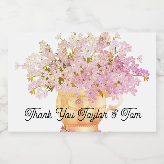 Gastgeschenk Hochzeit-Mini-Flaschen-Etiketten Schaumweinetikett (Einzelnes Label)