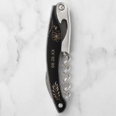 Gastgeschenk Hochzeit - Minimalistische Korkenzieh Kellnermesser (Rückseite)