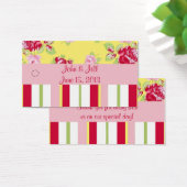 Gastgeschenk Hochzeit mit Chic Rose und Streifen (Schreibtisch)