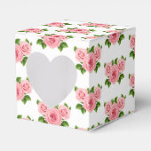 Gastgeschenk Hochzeit mit Herzfenster Geschenkschachtel (Vorderseite)