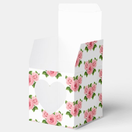 Gastgeschenk Hochzeit mit Herzfenster Geschenkschachtel (Geöffnet)