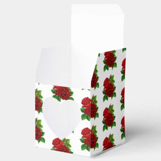 Gastgeschenk Hochzeit mit Herzfenster Geschenkschachtel (Geöffnet)